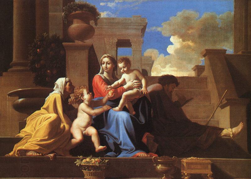 Nicolas Poussin Holy Family on the Steps China oil painting art